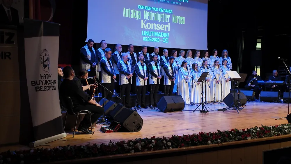 Antakya Medeniyetler Korosundan hüzünlü konser